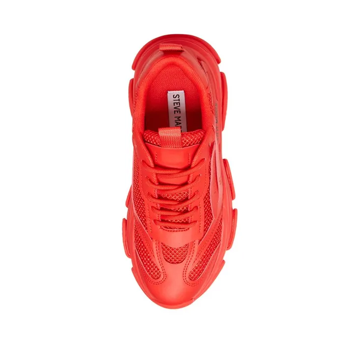 Womens Possession Red Steve Madden Sneakers