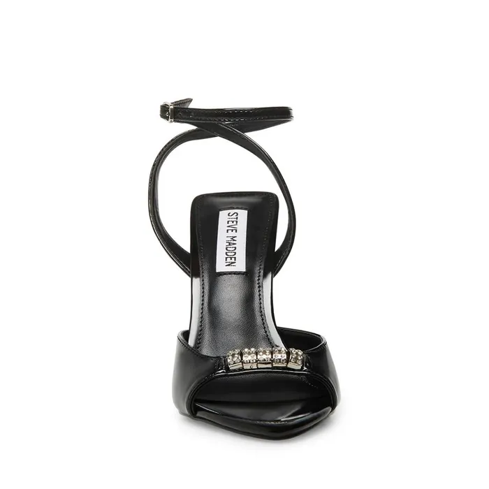 Womens Prize Black Patent Steve Madden Heels