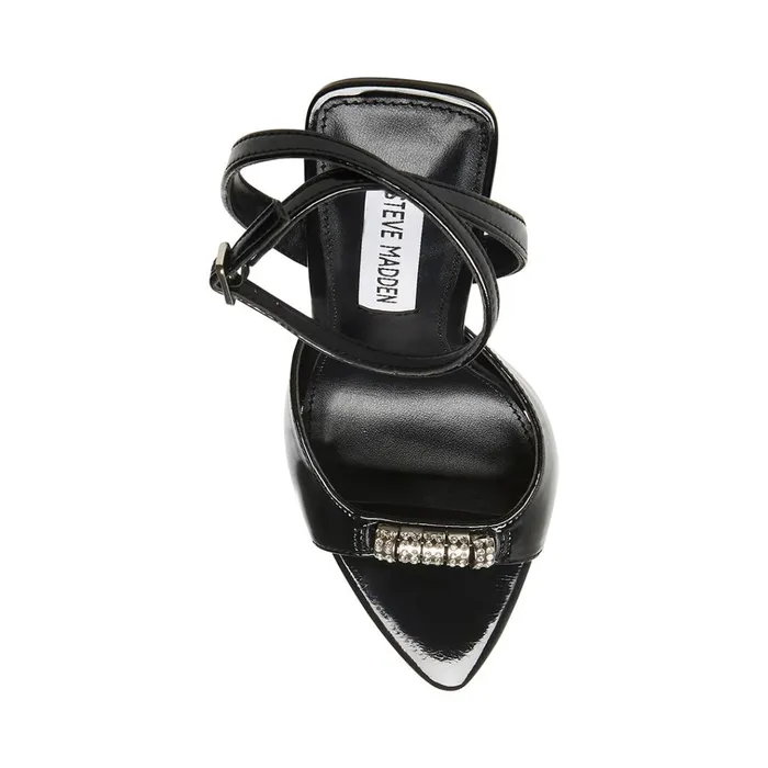 Womens Prize Black Patent Steve Madden Heels