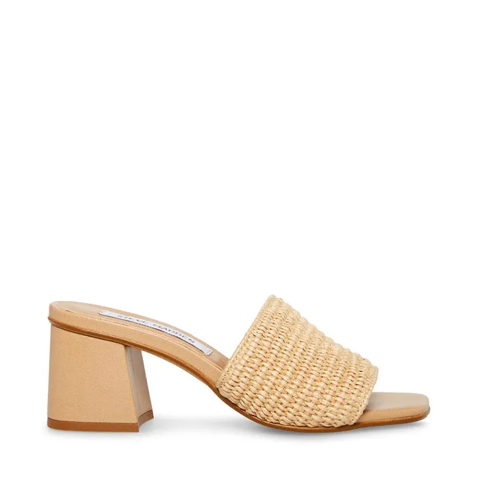 Womens Raia Natural Raffia Steve Madden Heels
