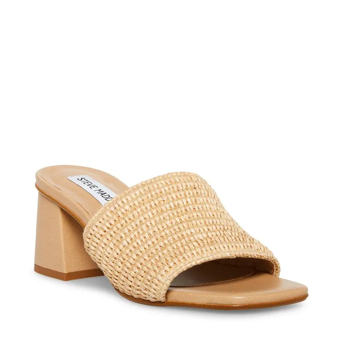 Womens Raia Natural Raffia Steve Madden Heels