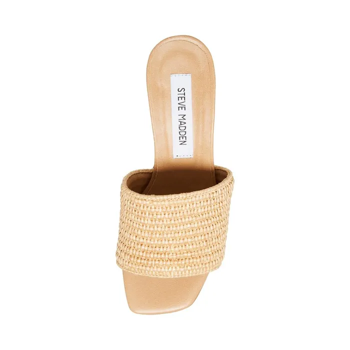Womens Raia Natural Raffia Steve Madden Heels