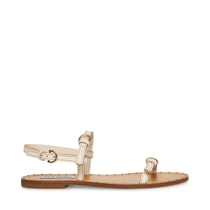 Womens Raquel Ivory Leather Steve Madden Sandals