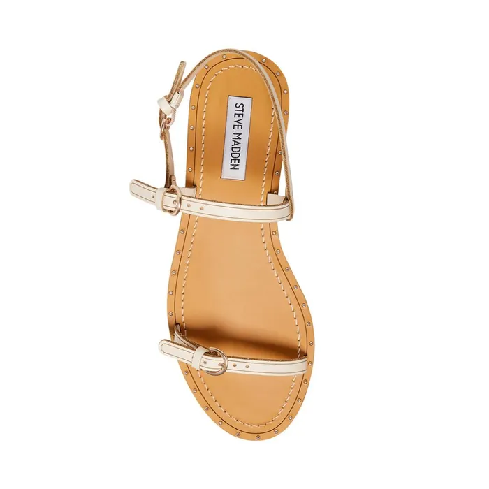 Womens Raquel Ivory Leather Steve Madden Sandals