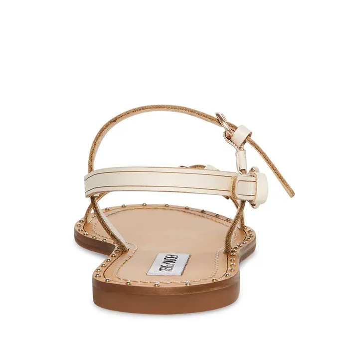 Womens Raquel Ivory Leather Steve Madden Sandals