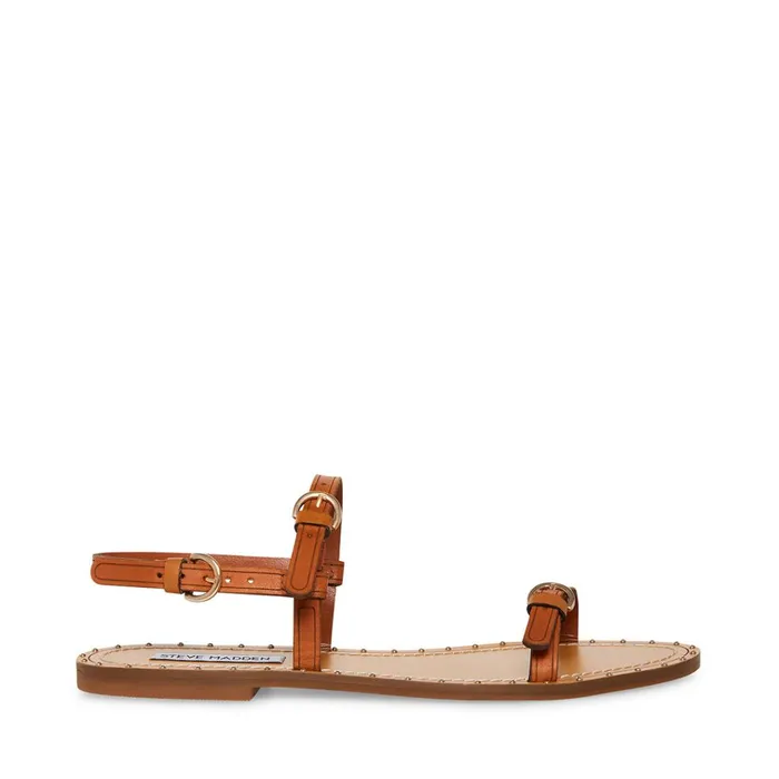 Womens Raquel Tan Leather Steve Madden Sandals