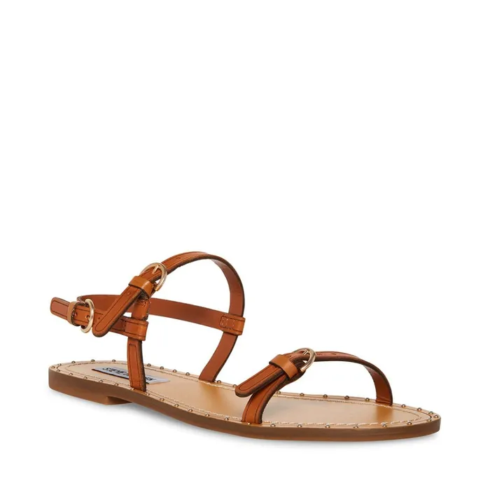 Womens Raquel Tan Leather Steve Madden Sandals