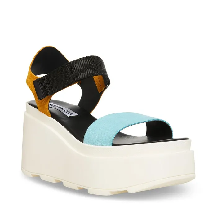 Womens Rexy Black Multi Steve Madden Sandals
