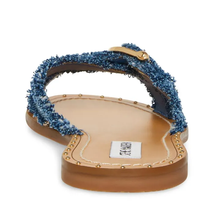Womens Rizz Denim Fabric Steve Madden Sandals