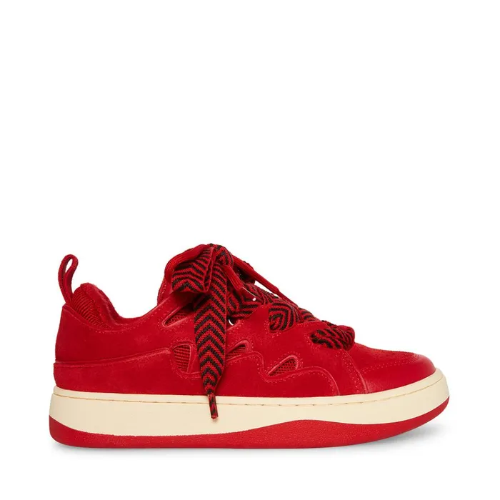 Womens Roaring Red Multi Steve Madden Sneakers