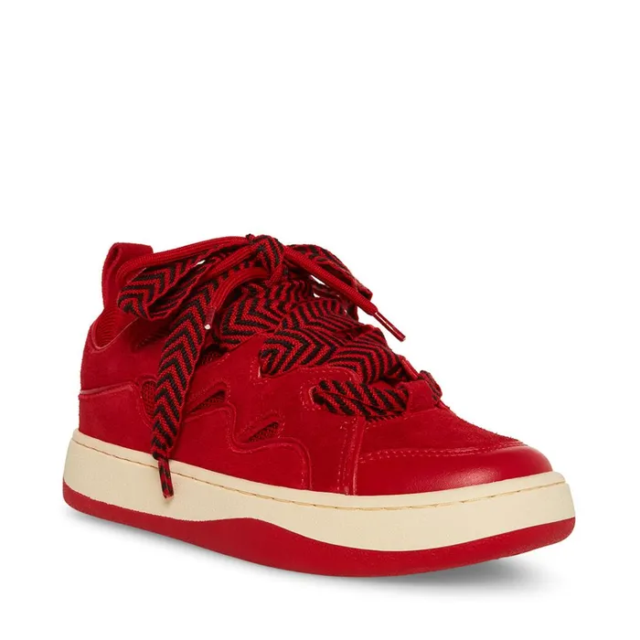 Womens Roaring Red Multi Steve Madden Sneakers