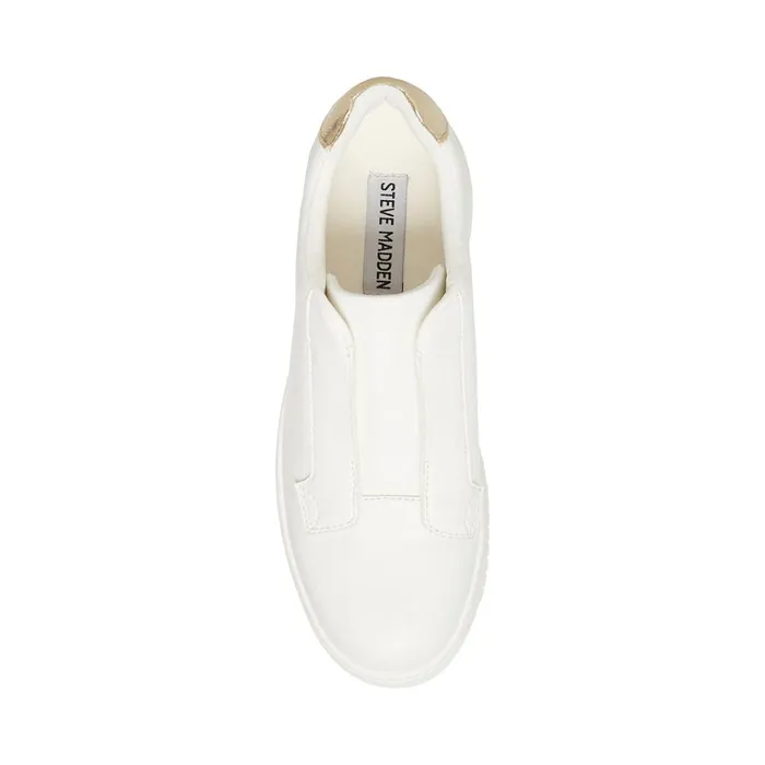 Womens Rocklin White Steve Madden Sneakers