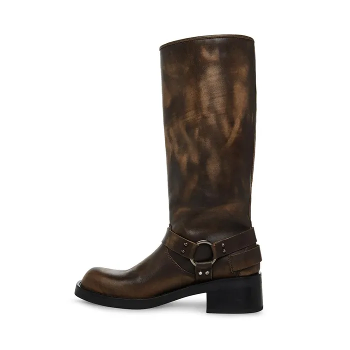 Womens Rocky Brown Distressed Steve Madden Boots and Booties