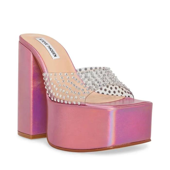 Womens Ruby Iridescent Steve Madden Heels