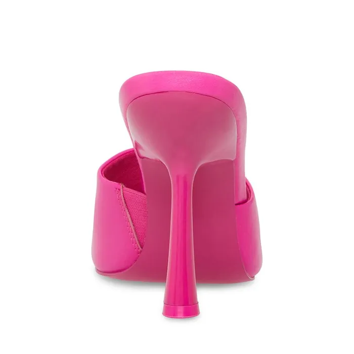 Womens Selene Pink Leather Steve Madden Heels
