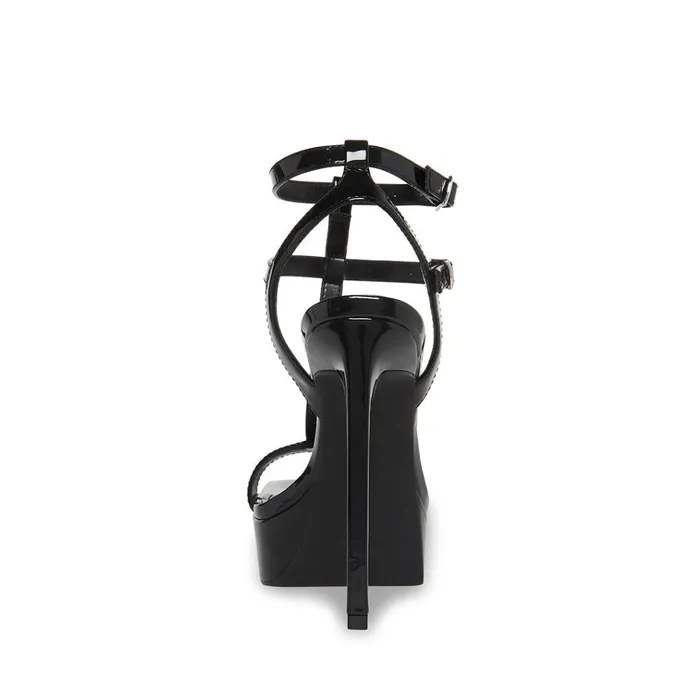 Womens Selma Black Patent Steve Madden Heels