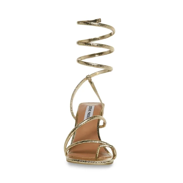 Womens Shantelle Gold Snake Steve Madden Heels