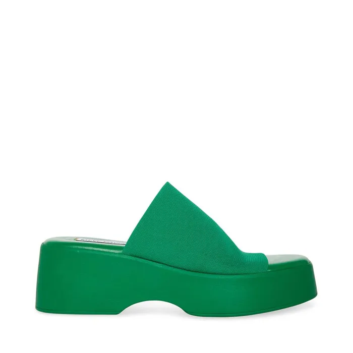 Womens Slinky30 Green Steve Madden Sandals