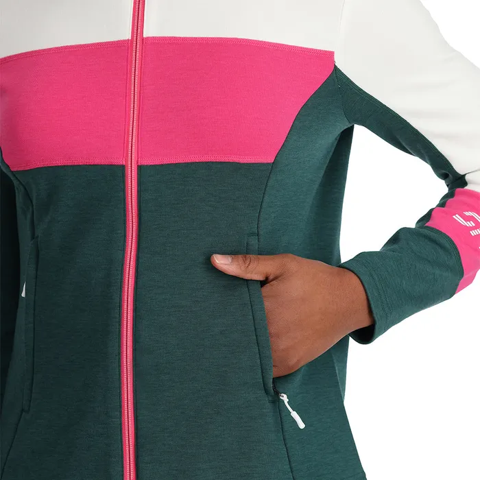 Womens Speed Full Zip 8211 Cypress Green Spyder Fleece