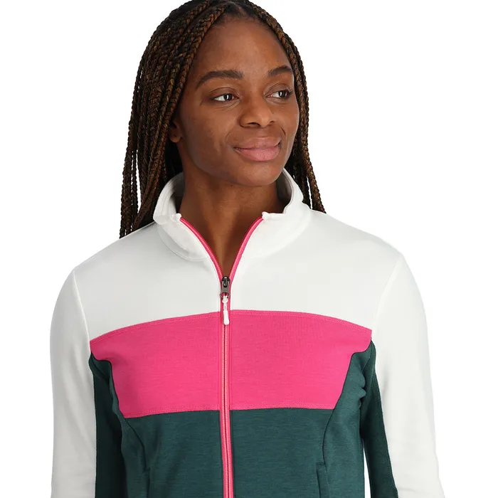 Womens Speed Full Zip 8211 Cypress Green Spyder Fleece