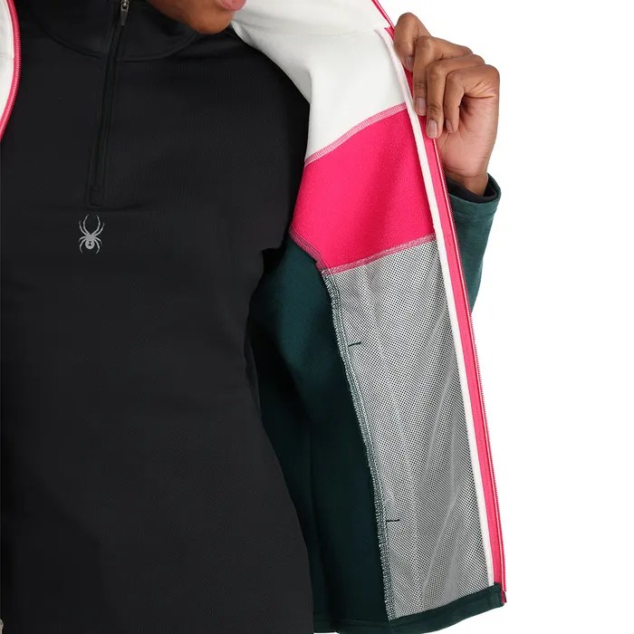 Womens Speed Full Zip 8211 Cypress Green Spyder Fleece