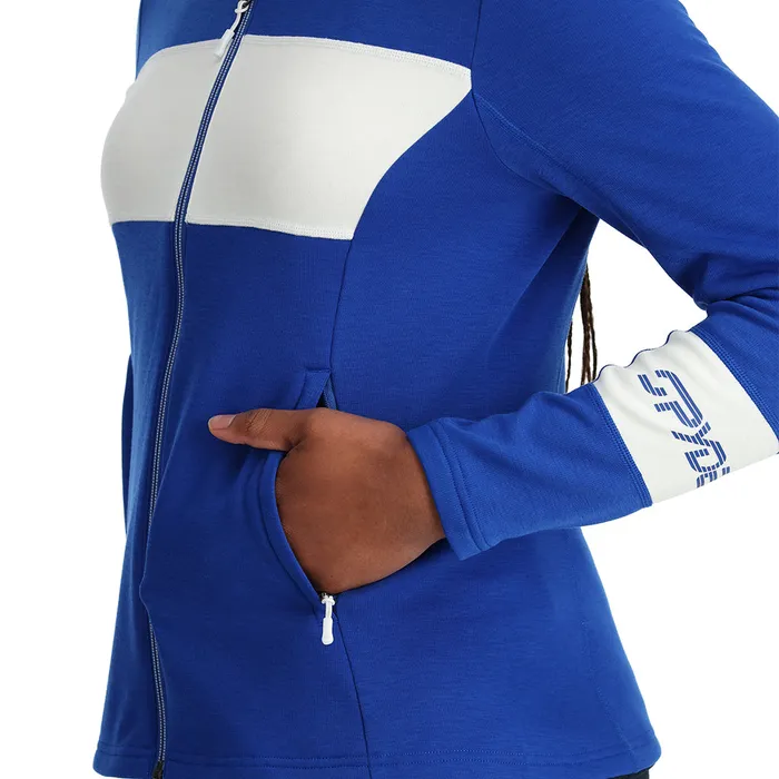 Womens Speed Full Zip 8211 Electric Blue Spyder Fleece