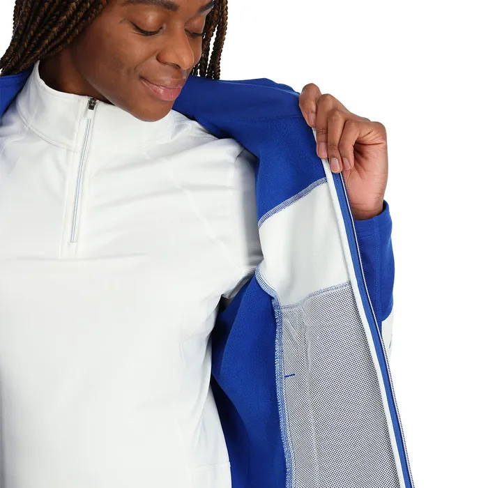 Womens Speed Full Zip 8211 Electric Blue Spyder Fleece