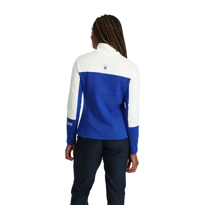 Womens Speed Half Zip 8211 Electric Blue Spyder Fleece