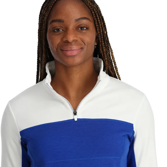 Womens Speed Half Zip 8211 Electric Blue Spyder Fleece