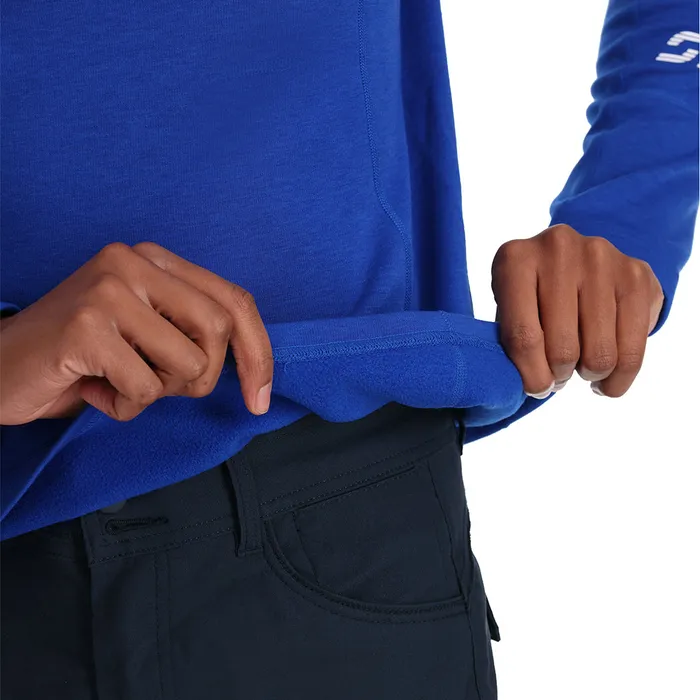 Womens Speed Half Zip 8211 Electric Blue Spyder Fleece