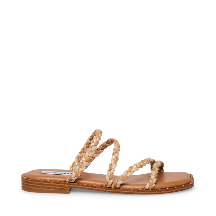 Womens StarieS Natural Multi Steve Madden Sandals