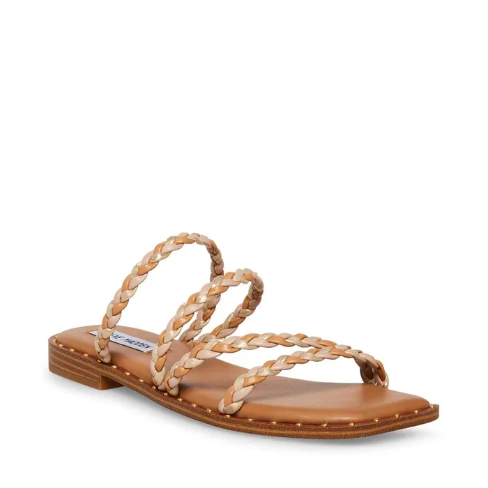 Womens StarieS Natural Multi Steve Madden Sandals