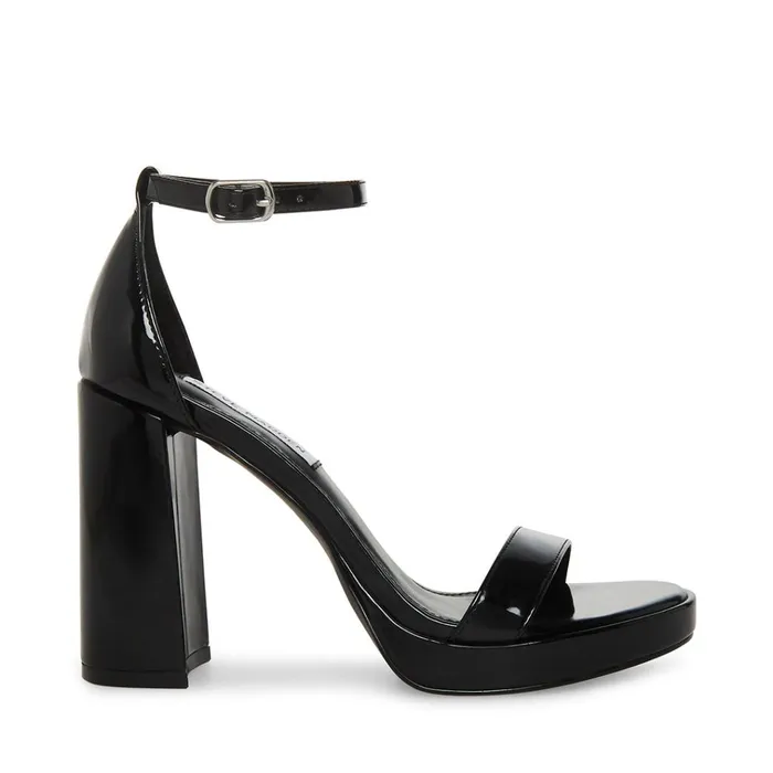 Womens Susan Black Patent Steve Madden Heels