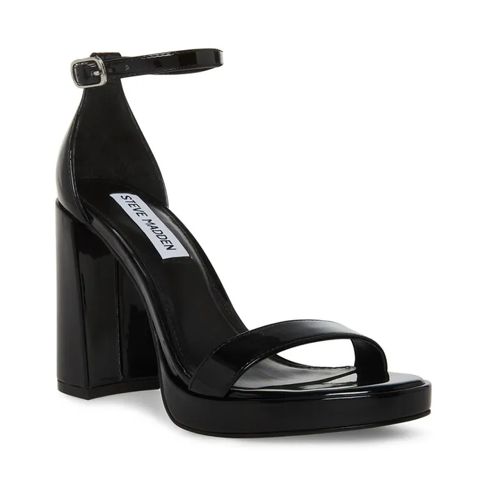 Womens Susan Black Patent Steve Madden Heels