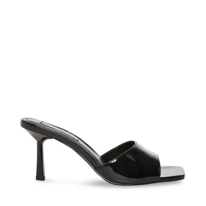 Womens Sylvie Black Patent Steve Madden Heels
