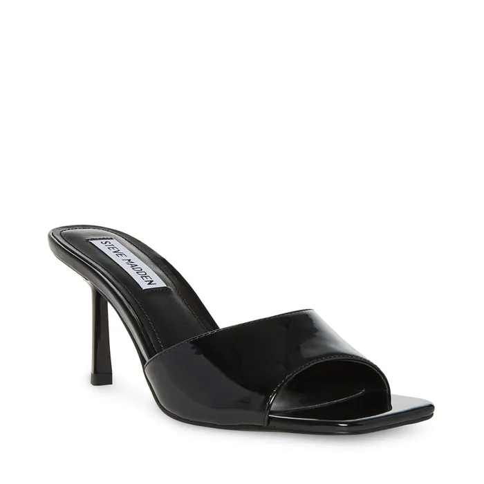 Womens Sylvie Black Patent Steve Madden Heels