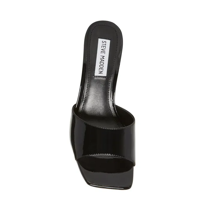 Womens Sylvie Black Patent Steve Madden Heels