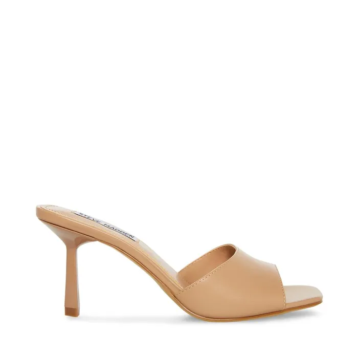 Womens Sylvie Tan Leather Steve Madden Heels
