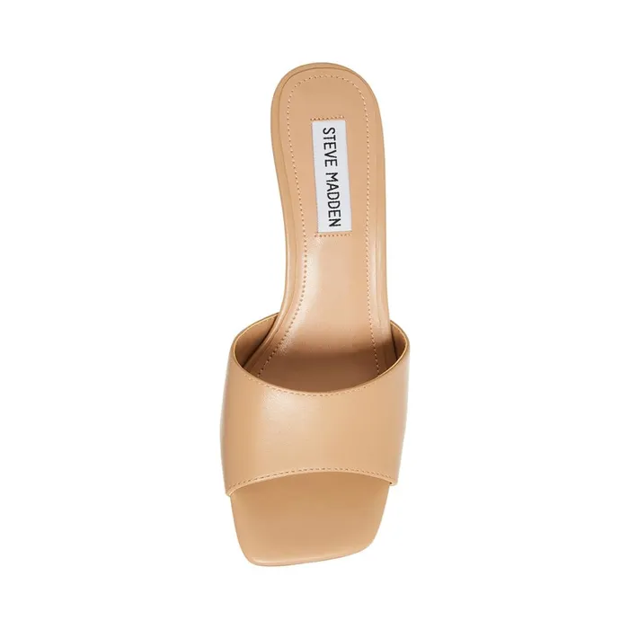 Womens Sylvie Tan Leather Steve Madden Heels