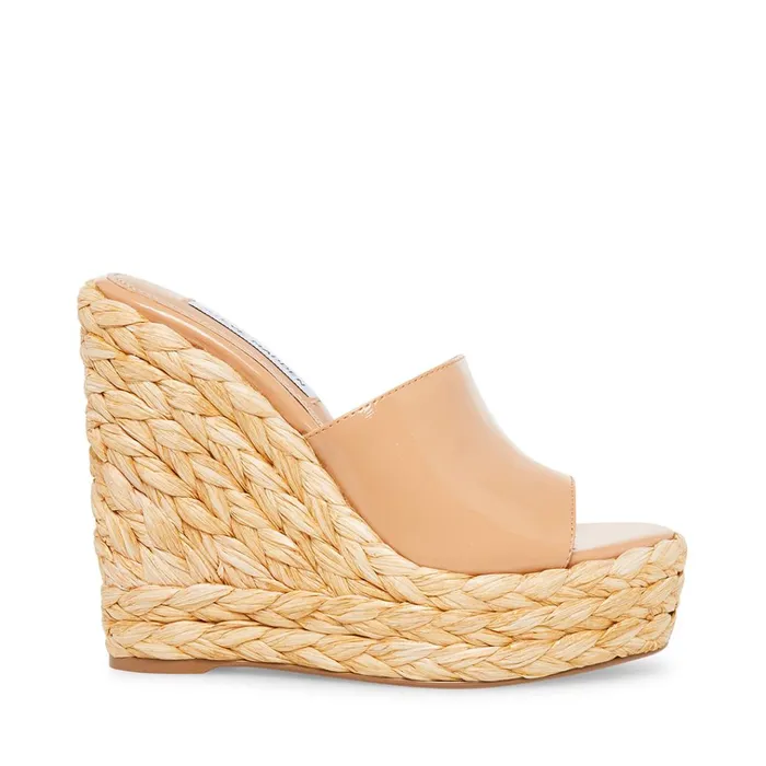 Womens Tabitha Tan Patent Steve Madden Sandals