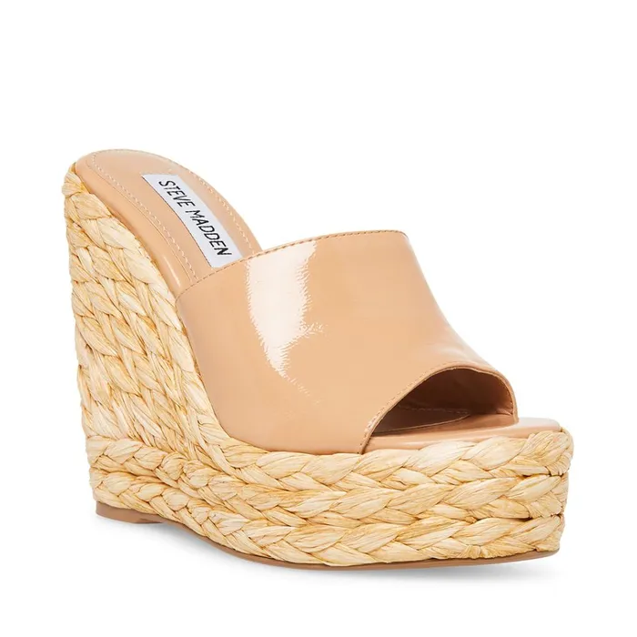 Womens Tabitha Tan Patent Steve Madden Sandals