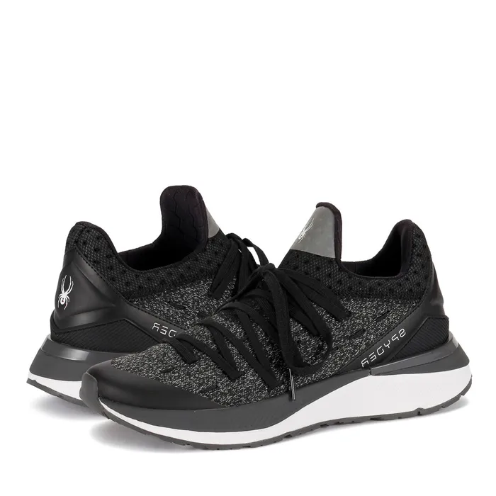 Womens Tempo 8211 Black Heather Spyder Sneakers