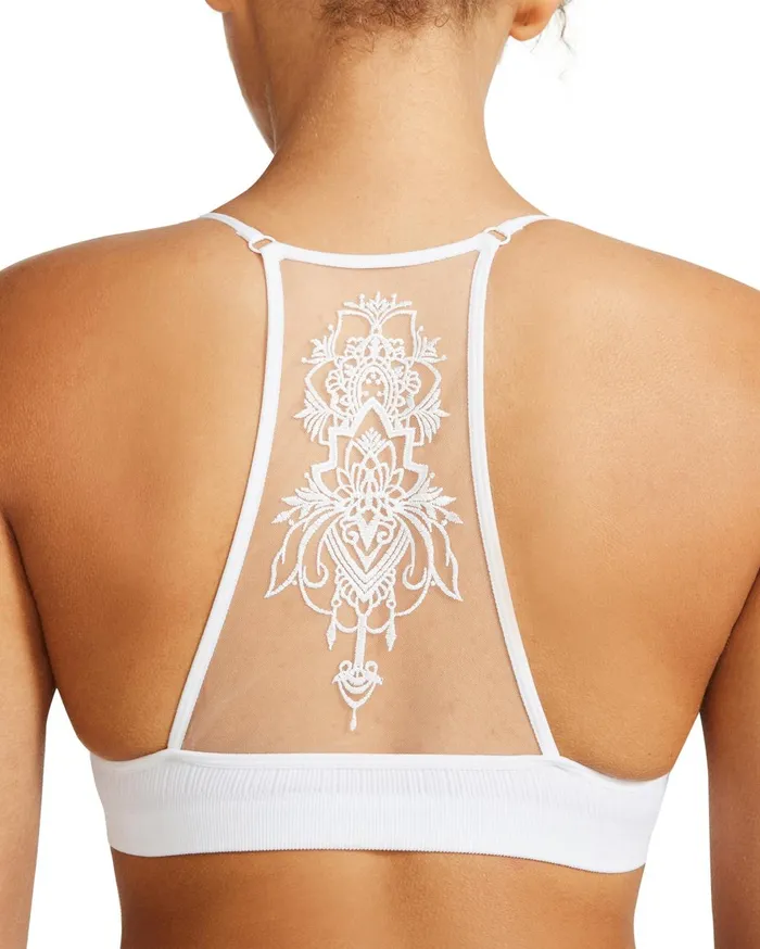 Womens The Ella Mesh Bralette White Steve Madden Tops and Shirts