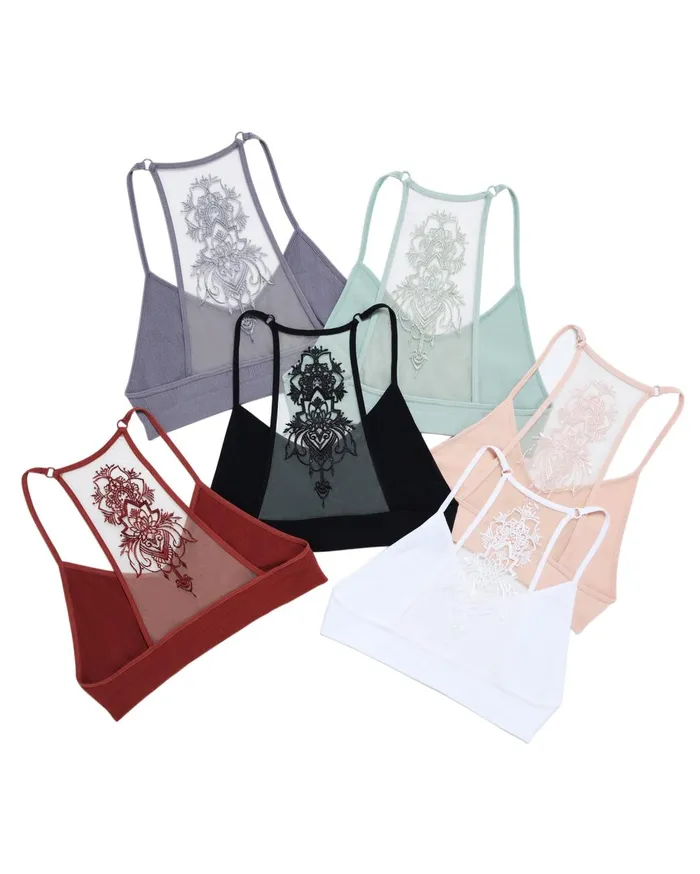 Womens The Ella Mesh Bralette White Steve Madden Tops and Shirts