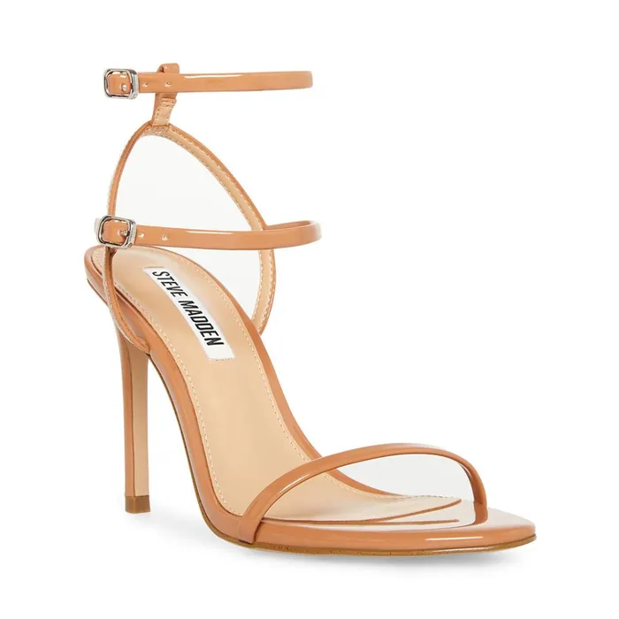 Womens Theresa Camel Patent Steve Madden Heels