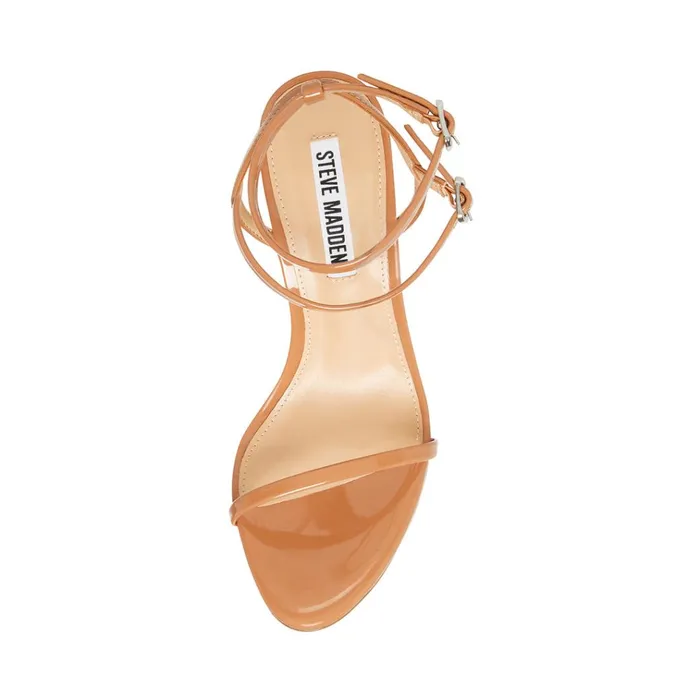 Womens Theresa Camel Patent Steve Madden Heels