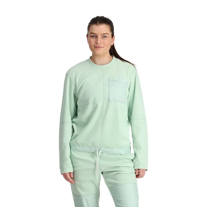 Womens Unisex Lounge Crew 8211 Wintergreen Spyder Fleece