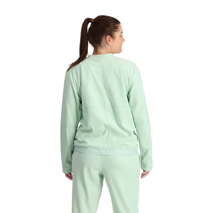 Womens Unisex Lounge Crew 8211 Wintergreen Spyder Fleece