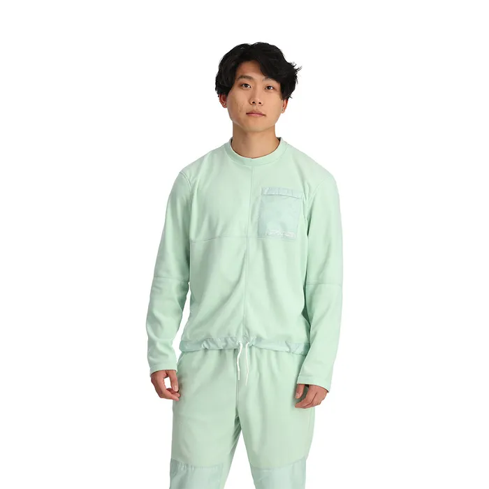 Womens Unisex Lounge Crew 8211 Wintergreen Spyder Fleece