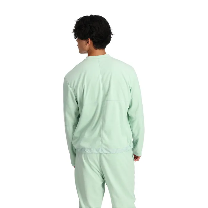 Womens Unisex Lounge Crew 8211 Wintergreen Spyder Fleece